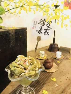 獨一無二「擂茶花朵冰淇淋」！